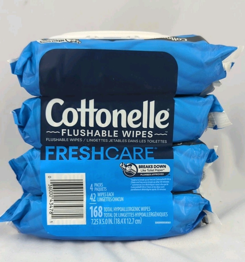 Cottonelle Flushable Wipes 168 count