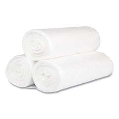 Inteplast Group Can Liners, 60 gal, 17 mic, 38×60″, 25 Bags/Roll, 8 Rolls/Carton