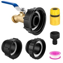 IBC Tote Hose Adapter 275-330 Gallon Water Tank High Flow Valve