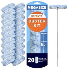 Kefanta Duster Refill Kit 6 Ft Super Extendable Handle Compatible Swiffer 360