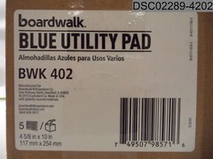 Qty=5: Boardwalk Utility Pads, 4-5/8″ X 10″, BWK 402, 749507985716
