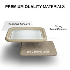 Furniture Sliders for Hardwood Floors 2 inch 12 PCS Square Beige, Beige