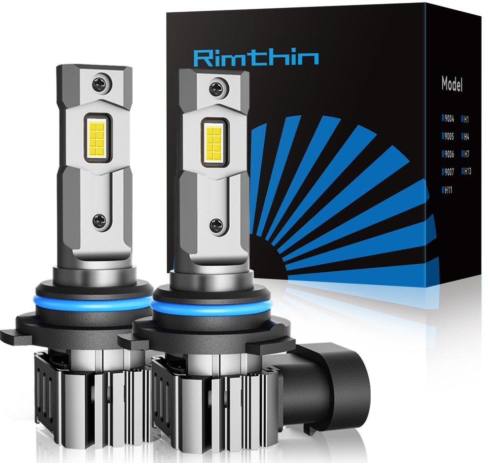 rimthin 9006/HB4 Bulbs, HB4 Fog Lights 6000K Cool White IP67 Waterproof, Pack of