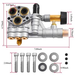 7108366 Pressure Washer Pump Manifold Replacement For Simpson 510020 520006
