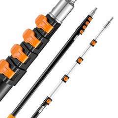 Telescoping Pole, 6 to 24 FT Pole, Extension Multi – Purpose Pole, Sturdy