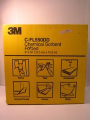 3M C-FL550DD High-Capacity Folded Universal Chemical Sorbent Pad 5″ x 50′ New