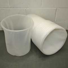 (100) CDF 5 Gallon Bucket Liners G1115-PL, 11-1/4″ x 13″, HDPE Drum/Pail Insert