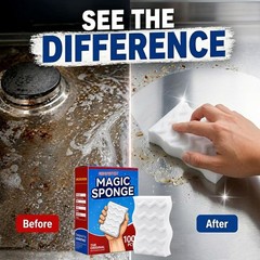 3X Density Magic Sponge Eraser, 100 Pack Melamine Sponge Cleaning Eraser Bulk,