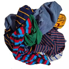 Colored / Knit T-Shirt Rags – 5 LB. Box Cleaning wiping Low Lint Recycled