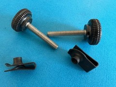 2 SQUEEGEE ASSY SIDE NUT & KNOB STUD FOR TENNANT EZ RIDER, 7100, 7200, T15, 20B