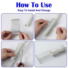 72 Pcs Lint Traps, Stainless Steel Catcher for Washing Machine, Sliver