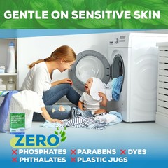 Eco Washer Sheets Detergent – 100 Loads, Zero Plastic 100 Count (Pack of 1)