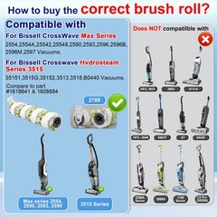 Lemige 3 Pack Multi-Surface Pet Brush Rolls 2788 and 3 Vacuum 3+3
