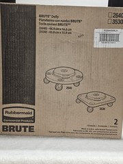 Rubbermaid Commercial BRUTE Dolly 2 Pack Standard Brute Dolly Round 2640
