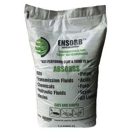 Enpac Enp D225 Granular Sorbent, Perlite, 9 Gal Volume Absorbed Per Pkg., 11 Lb