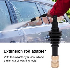 5.9 inch Short Lance Extension Rod Adapter for Worx WG629E WG630 WU629 Black