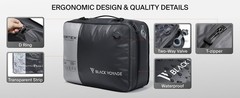 Black Voyage Reusable Vacuum Compression Travel Bag for Carry-On Suitcase and