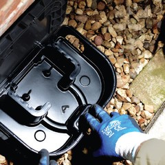 2 Rat Baiting Stations Secured Rat Control Station With Concrete Block – RBS1 EZ