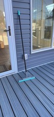 Silicone Floor Squeegee Broom 59 Inch Rubber Air Broom for Bathroom Kitchen Pet