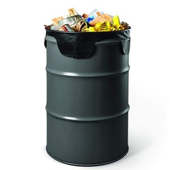 Iron-Hold Contractor Trash Bags – 55 Gallon 15 Bags Wing Tie Closure 3 Mil