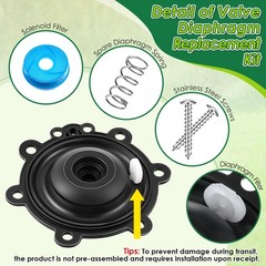 Gulfmew Diaphragm Repair Kit Compatible with DRKCP/CPF, Valve Small, Black
