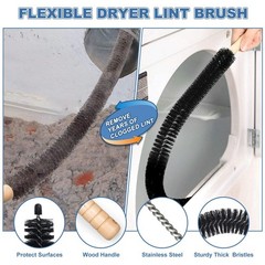 PetOde 2 Pieces Dryer Vent Cleaner Kit 11.4 inches x 1.3 inches, Deep Blue