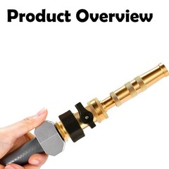 LIULO TOOL 2 Pack Brass Garden Hose Shut-Off Valve, 3/4 Inch 2, Brass, Black