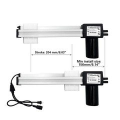 Dlfeue Motor Model JLDQ-11 JLDQ.11.156.204D04 Linear Actuator Kit for Black