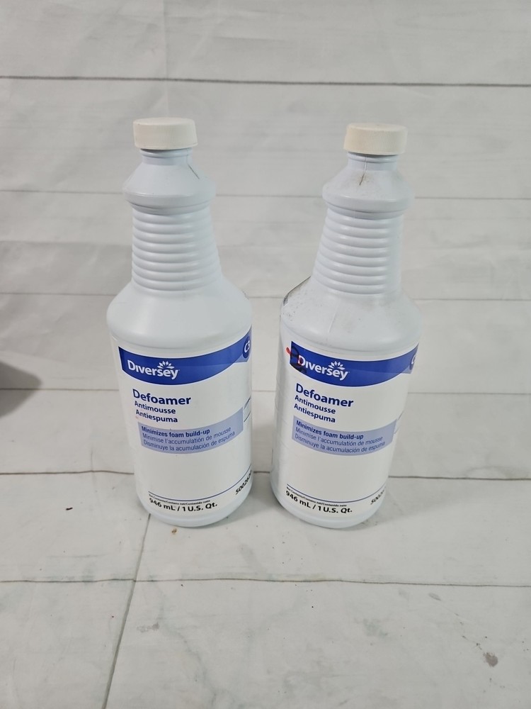 Lot Of 2 Diversey Defoamer Antimousse carpet Cleaner US 1 Qt