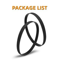 JEDELEOS Replacement Type W Belts for Eureka Airspeed Unlimited, Exact Black