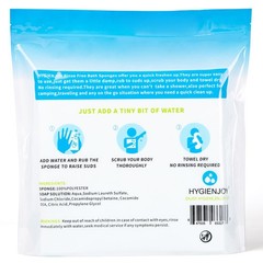 HYGIENJOY-21% Larger,No Rinse Bathing Wipes for 25 Count (Pack of 1)