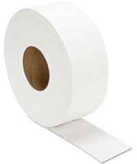 Jumbo Roll 2 Ply Toilet Tissue 12 Rolls Per Case 9”Diameter Rolls Gen JRT1000