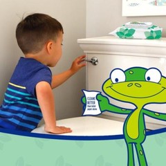 Kids Sensitive Flushable Cleansing Wet Wipes Potty Training Aid 240 Wipes