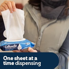 Cottonelle Fresh Feel Flushable Wet Wipes Adult 8 Flip-Top Packs 336 Wipes