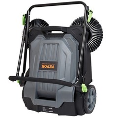 Lightweight Floor Sweeper Manual 25.6in 5 Gallon Bin Easy Store