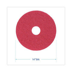 BWK4014RED 14 In. Diameter Buffing Floor Pads – Red (5/Carton)