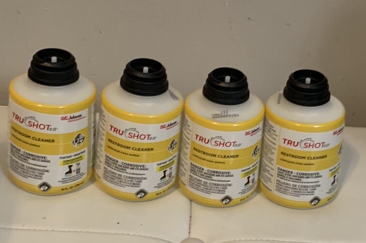 4 Pack SC Johnson 315384 10 oz TruShot Restroom Cleaner
