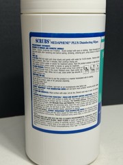 Lot of 1 Scrubs Medaphene Plus Disinfecting Wipes 7″ x 8″ 90 Wipes