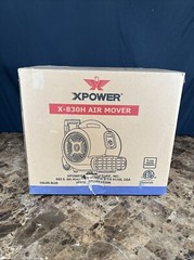 XPOWER P-830H 1 HP Commercial Air Mover Floor Dryer Fan w/ Handle & Wheels