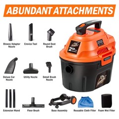 Armor All Aa255W Wet/Dry Utility Vac 2.5 Gallon 2.5-Gallon120 Volts Ac
