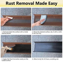 2-in-1 Rust Converter & Metal Primer – 1 Gallon Black Rust Paint Inhibitor fo…