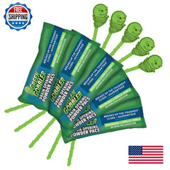 Green Gobbler Drain Clog Remover Drain Cleaner Powder 5 Pacs 5 Tools G8063