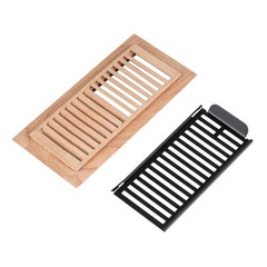 Qirui Red Oak Hardwood Drop in Floor Register, 4X10 Inch, 4×10