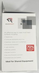 Read Right RR15109 5″ x 5″ Alcohol Cleaning Wipes – Unscented White – 72 ct Box
