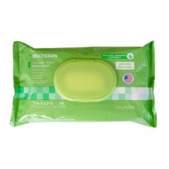 McKesson Flushable* Personal Wipe 6-9/10 X 7 Inch FLF48 1 Pack 48 Wipes