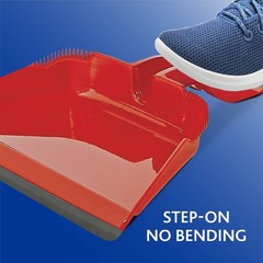 O-Cedar One PowerCorner Sweep Broom, Broom With Step-on Dustpan