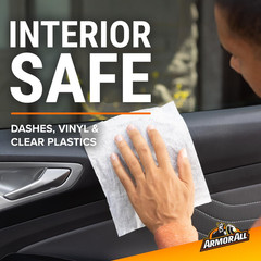 Armor All Car Cleaning Wipes , for Interior and 1 Count (Pack of 1)