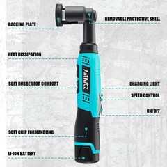 AUTIWOZ WS01 Cordless Mini Buffer Polisher, 1/2/3 Inch Micro Buffer Polisher,…