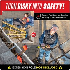 Multi-Angle Gutter Cleaning Tools from the Ground – Cleaner tool…