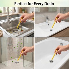 360EXPRESS Drain Cleaner and Deodorizer Sticks, 24 Pcs Enzyme 2 Pack
